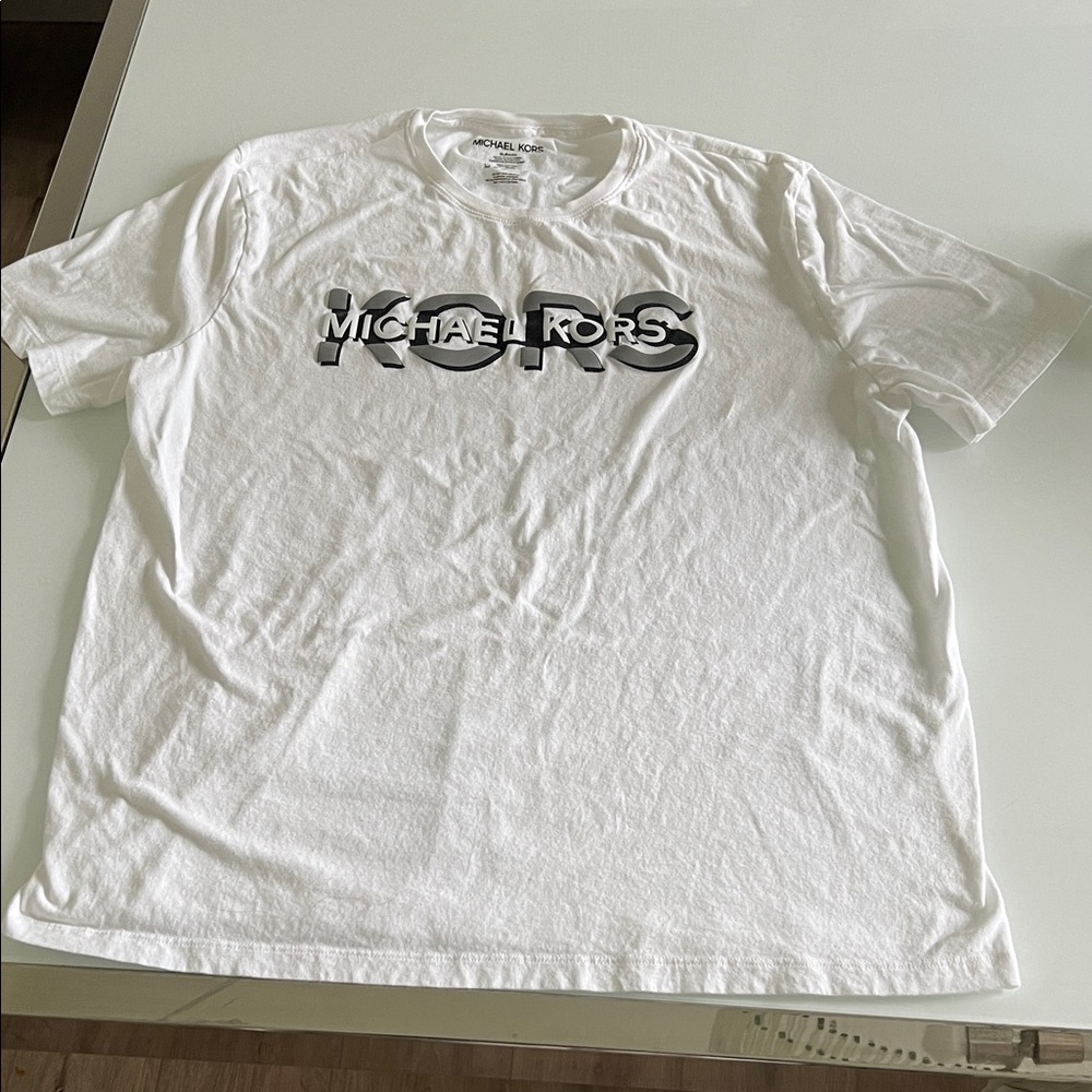 Michael Kors White Logo Tee